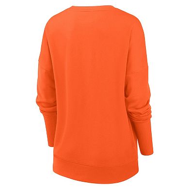 Women's Nike Orange Chicago Bears Rewind Playback Icon Performance Pullover Sweatshirt