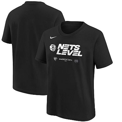 Youth Nike Black Brooklyn Nets 2022 NBA Playoffs Mantra T-Shirt