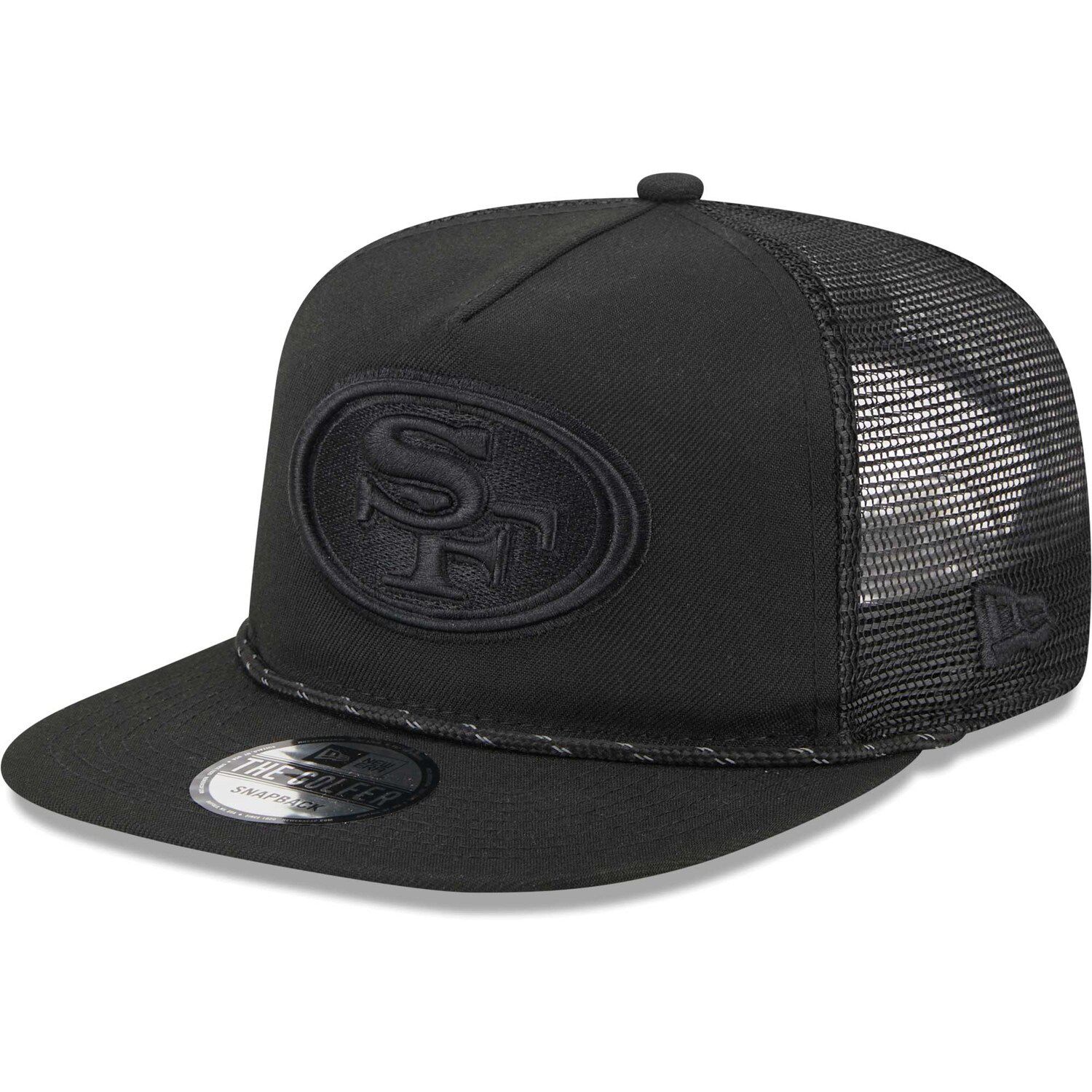 Pittsburgh Steelers New Era Script Logo Golfer 9FIFTY Snapback Hat - Black