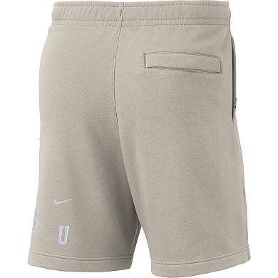 Men's Nike Cream Michigan State Spartans Fleece Shorts