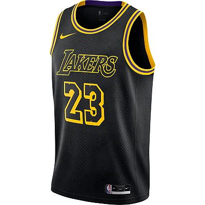 Men s Nike LeBron James Black Los Angeles Lakers City Edition Swingman Jersey