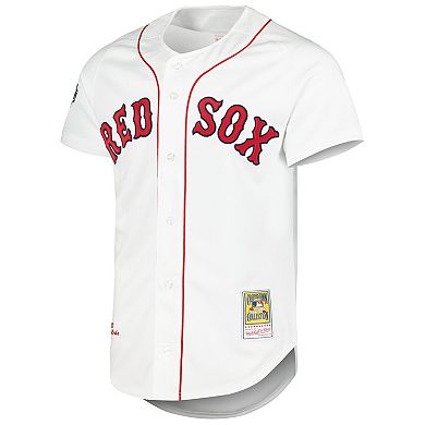 Men's Mitchell & Ness David Ortiz White Boston Red Sox Cooperstown Collection Authentic Jersey