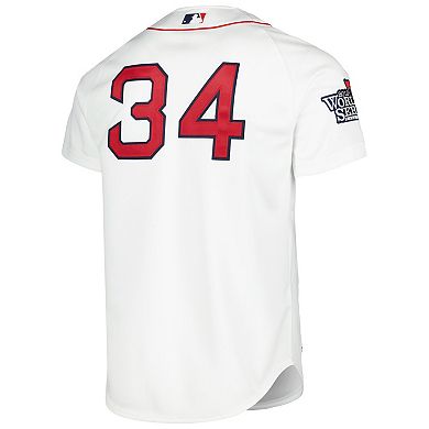 Men's Mitchell & Ness David Ortiz White Boston Red Sox Cooperstown Collection Authentic Jersey