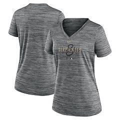 Women's Black Arizona Diamondbacks Four-Seam V-Neck T-Shirt