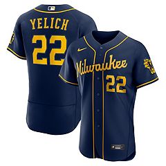 Milwaukee brewers replica clearance jersey