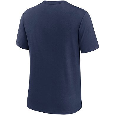 Men's Nike Navy Milwaukee Brewers Authentic Collection Tri-Blend Performance T-Shirt