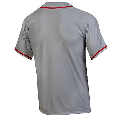 Men's Under Armour Gray Maryland Terrapins Replica Baseball Jersey