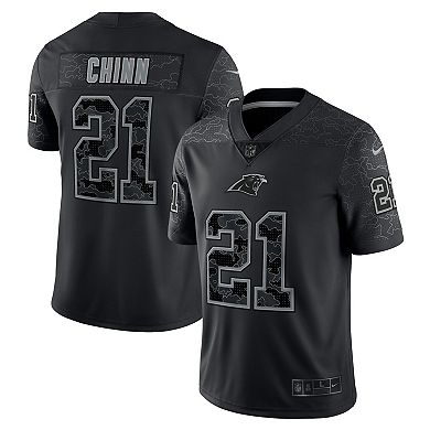 Men's Nike Jeremy Chinn Black Carolina Panthers RFLCTV Limited Jersey