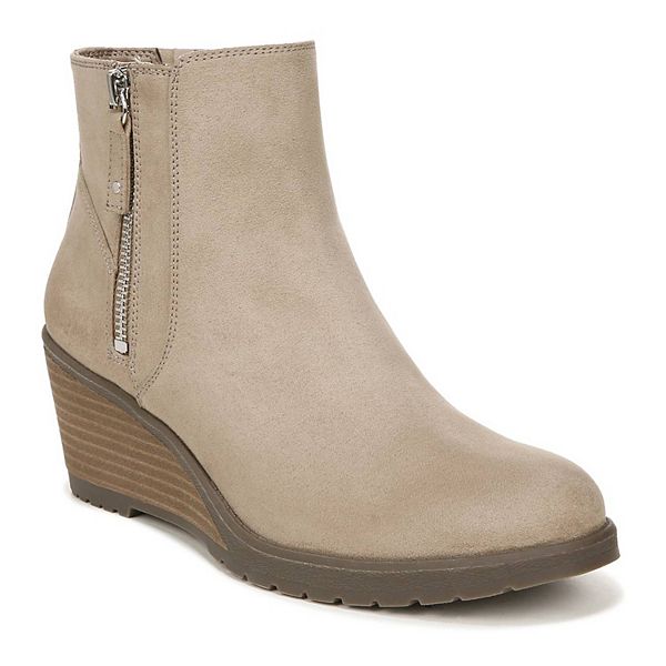 Dr. Scholl's Chloe Women's Wedge Boots - Taupe (10 WIDE)