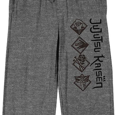 Men's Jujutsu Kaisen Symbols Sleep Pants