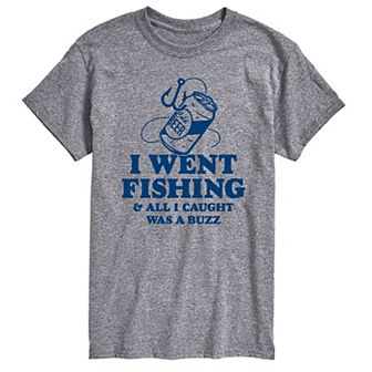 Men's Went Fishing Caught A Buzz Graphic Tee