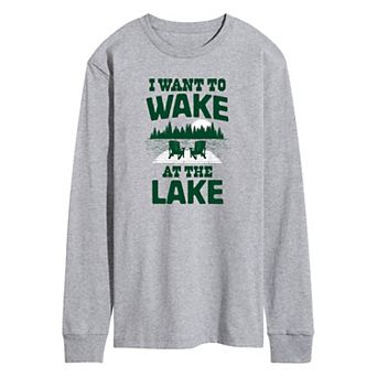 Men's I Want To Wake At The Lake Long Sleeve Tee