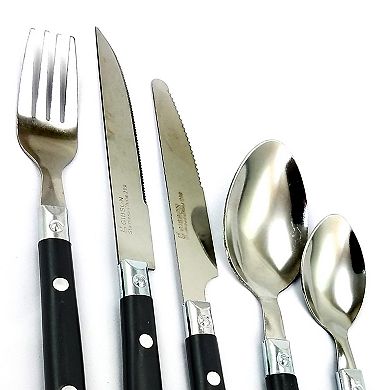 Gibson Home Casual Living 58 Piece Stainless Steel Flatware Set
