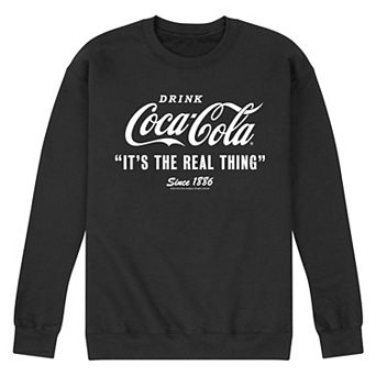 Men's Coca-Cola Its the Real Thing Graphic Fleece Sweatshirt