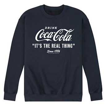 Men's Coca-Cola Its the Real Thing Graphic Fleece Sweatshirt