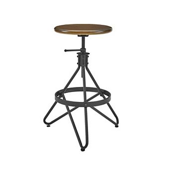 Crosley Kalen Adjustable Height Swivel Stool