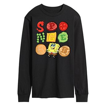 Men's SpongeBob Squarepants Patty Long Sleeve Graphic Tee