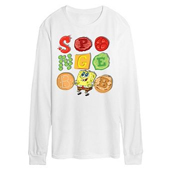 Men's SpongeBob Squarepants Patty Long Sleeve Graphic Tee