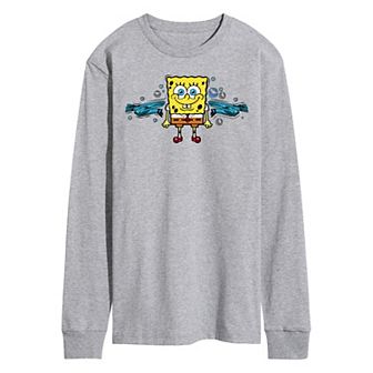 Men's Nickelodeon SpongeBob Squarepants Long Sleeve Tee