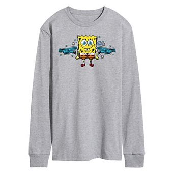 Men's Nickelodeon SpongeBob Squarepants Long Sleeve Tee