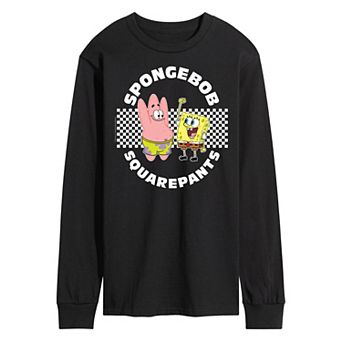 Men's Nickelodeon SpongeBob Squarepants Checkered Long Sleeve