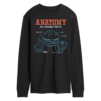 Men's Nickelodeon SpongeBob Squarepants Krabby Patty Long Sleeve