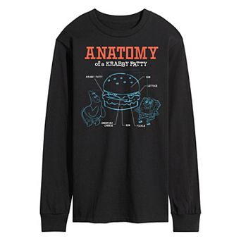 Men's Nickelodeon SpongeBob Squarepants Krabby Patty Long Sleeve
