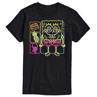 Men's Nickelodeon SpongeBob SquarePants Neon Graphic Tee