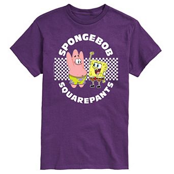 Men's Nickelodeon SpongeBob SquarePants Checkered Graphic Tee