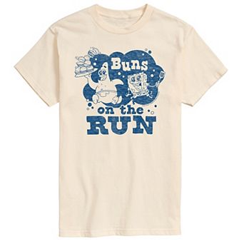 Men's Nickelodeon SpongeBob SquarePants Buns On The Run Graphic Tee