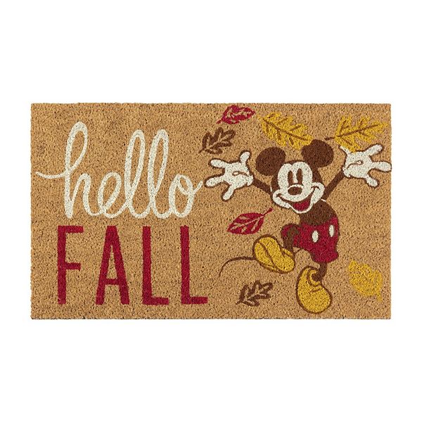 Disney's Mickey Mouse Harvest Coir Hello Fall Indoor/Outdoor Mat