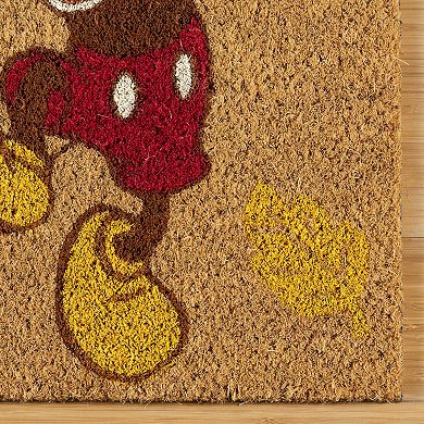Disney's Mickey Mouse Harvest Coir Hello Fall Indoor/Outdoor Welcome Mat