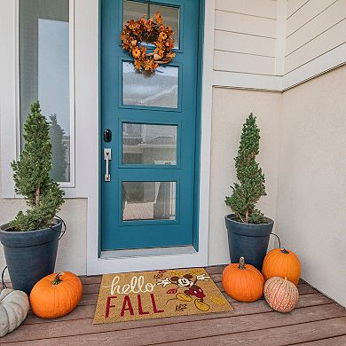Disney's Mickey Mouse Harvest Coir Hello Fall Indoor/Outdoor Welcome Mat