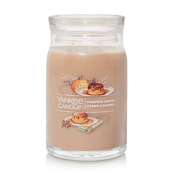 Yankee Candle Pumpkin Maple Crème Caramel 20oz. Signature Large Jar Candle