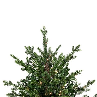 Northlight 4-ft. Pre-Lit Warm White LED Lights Potted Deluxe Russian Pine Artificial Christmas Tree