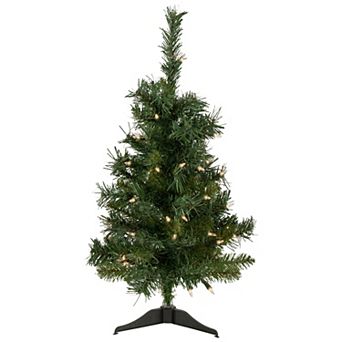 Northlight 2-ft. Pre-Lit Clear Lights Medium Aspen Pine Artificial Christmas Tree