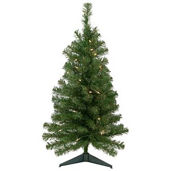 Northlight 3' Pre-Lit Oakridge Noble Fir Artificial Christmas Tree - Clear Lights