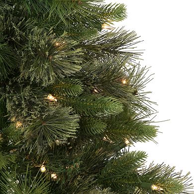 Northlight 3' Pre-Lit Kingston Cashmere Pine Full Artificial Christmas Tree with Clear Lights