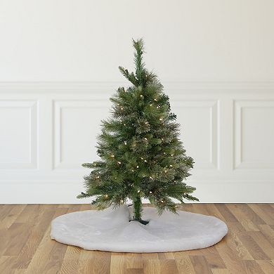Northlight 3' Pre-Lit Kingston Cashmere Pine Full Artificial Christmas Tree with Clear Lights