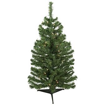 Northlight 3-ft. Pre-Lit Green Medium Niagara Pine Artificial Christmas Tree - Clear Lights