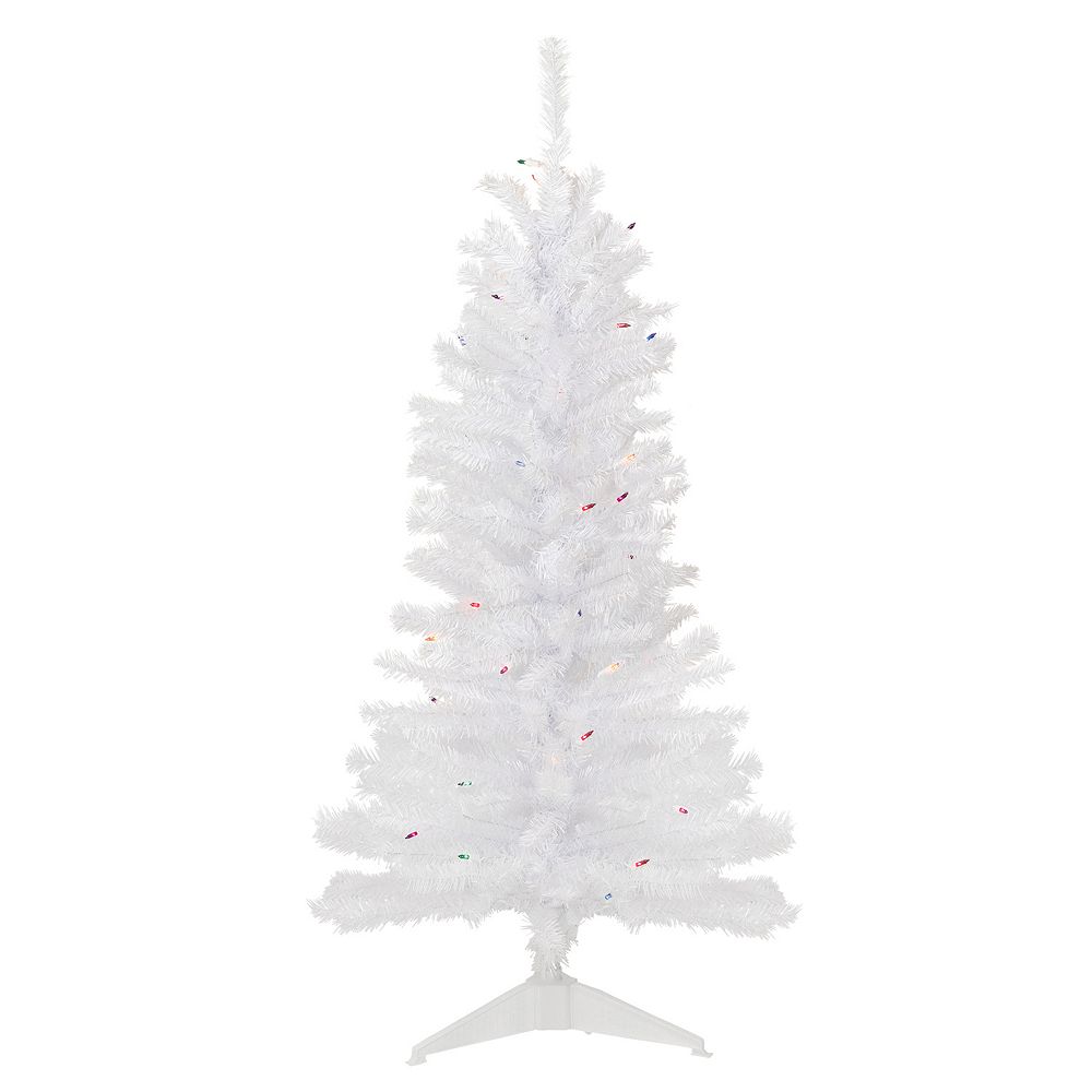 ✳︎new arrival✳︎christmastreeクリスマスツリー④white Northlight 4-ft. Pre-Lit Multi-Color Lights Woodbury White Pine
