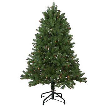 Northlight 4' Pre-Lit Full Sierra Noble Fir Artificial Christmas Tree with Multi-Colored Lights