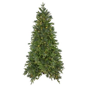 Northlight 6.5-ft. Pre-Lit Warm White LED Lights Rosemary Emerald Angel Pine Artificial Christmas Tree