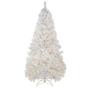 Northlight 7.5' Pre-Lit Seneca White Spruce Artificial Christmas Tree with Dual Function LED Lights