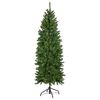 Northlight 6.5-ft. Pre-Lit Clear Lights White River Fir Pencil Artificial Christmas Tree