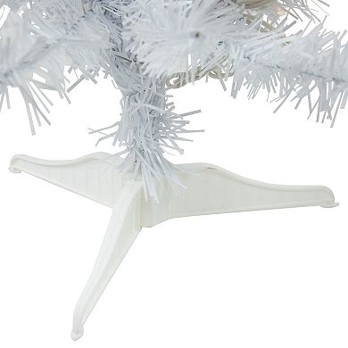 Northlight 2' Pre-Lit Woodbury White Pine Slim Artificial Christmas Tree - Clear Lights