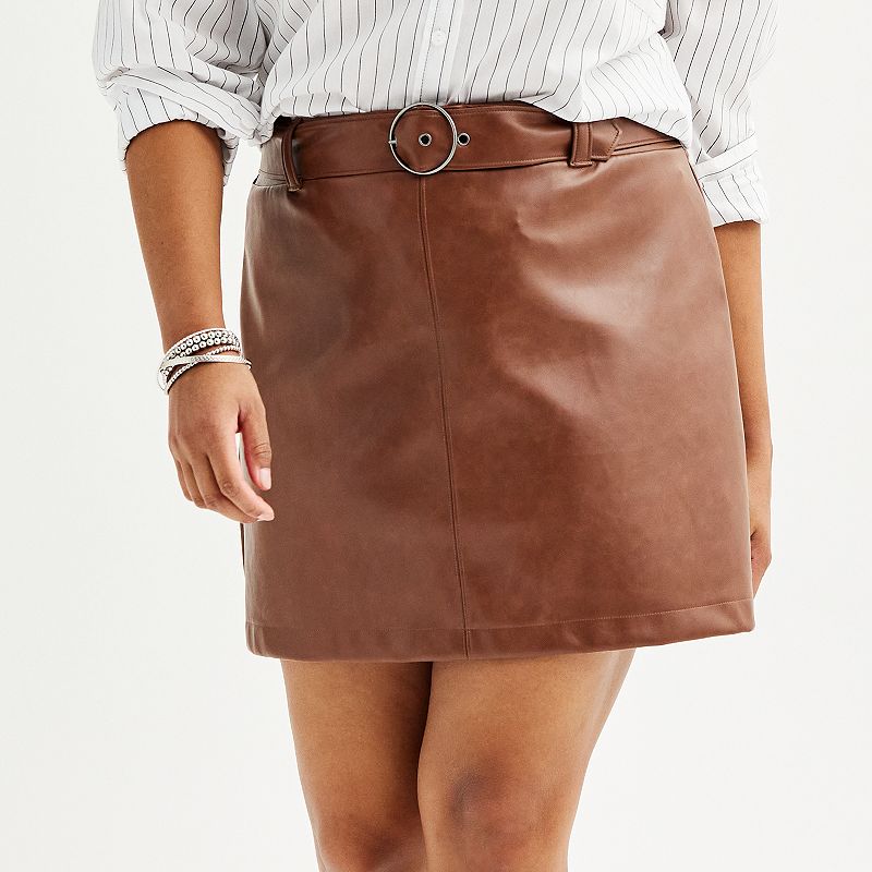 Satin mini skirt clearance kohls