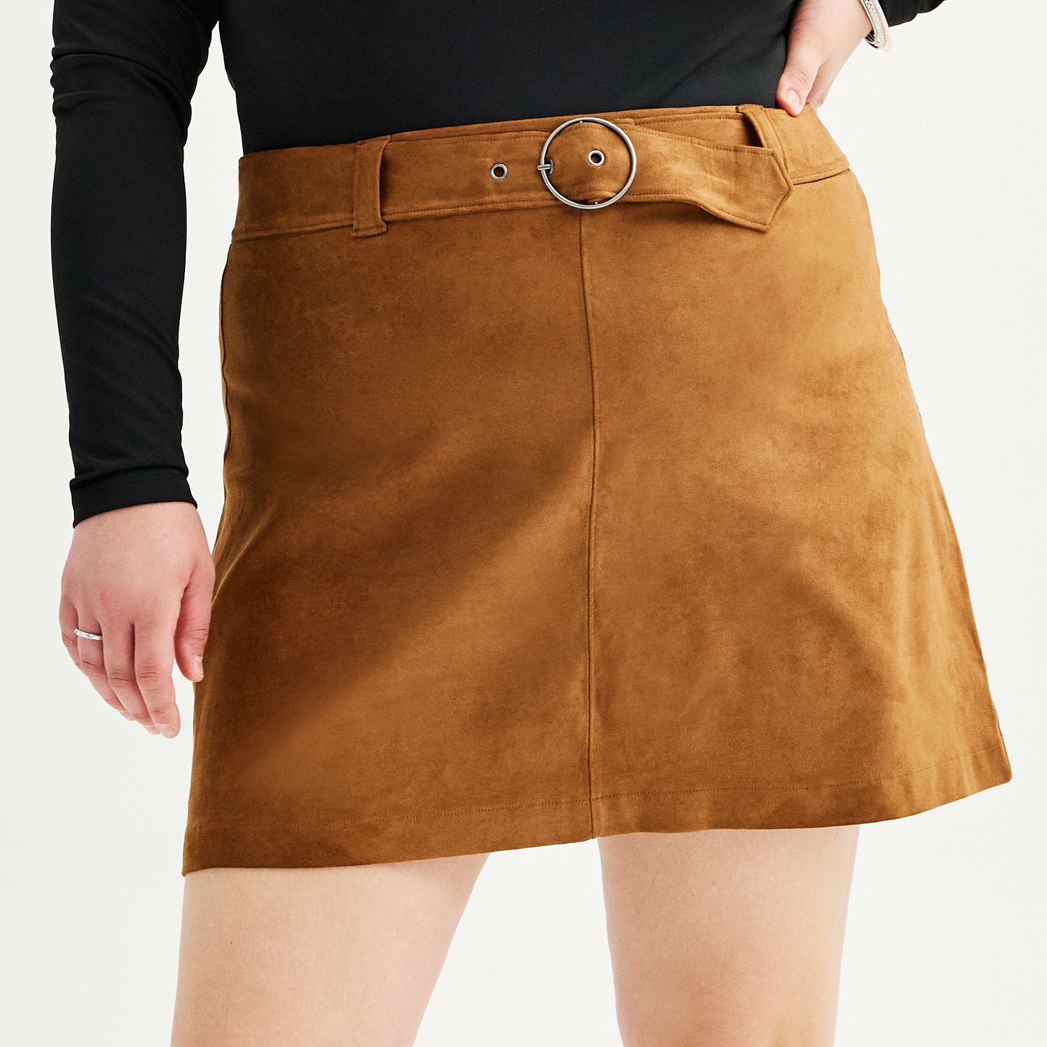 Kohls on sale leather skirt