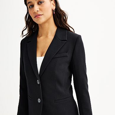 Juniors' SO® Two Button Blazer