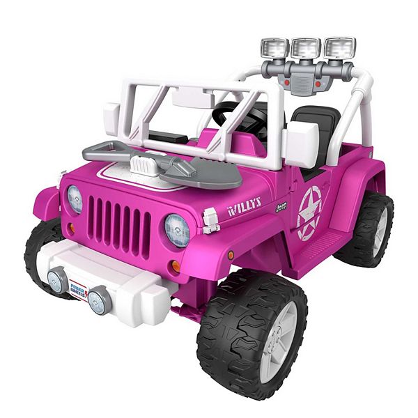 Power wheels pink store jeep wrangler